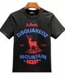 dsquared2 short sleeve t-shirt fit mountain crew black